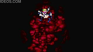 Kuromaru battles DQ5 in this intense hentai sex encounter with cumshots.