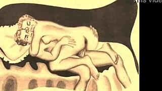 vintage hentai cartoon illustration