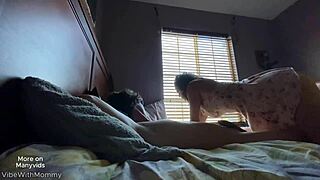 i visited my stepmom and ended up with a big cock creampie i regret.