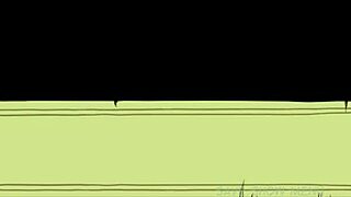 Young bunny girl throat fucked by old man in hentai cartoon