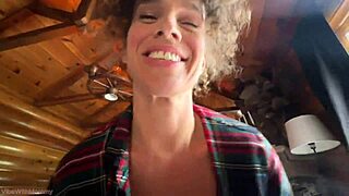 Brunette POV Pickup: Rubbing Clit on Stranger's Balls in Public!