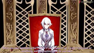 Arlecchino Performs Footwork and Blowjob in Genshin Impact POV Fantasy