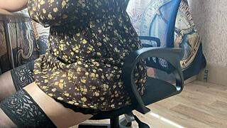 Depraved Stepsister Invites You to Watch Her Shaved Pussy Masturbation