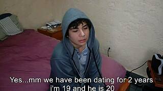 Twink cheats on boyfriend with black friend, engaging in oral, rimjob, blowjob, and fucking on day one.