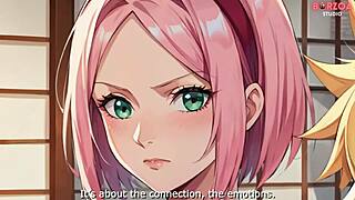 sakura haruno and boruto in a 3d hentai movie with huge cocks and blowjobs
