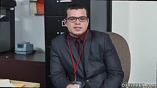 hardcore gay manager is tough stud to please