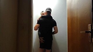 cameras catch friends making out in hallway after gym