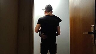 cameras catch friends making out in hallway after gym