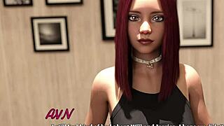 In law school 09, the horny busty redhead roommate seduces me in this 3d game