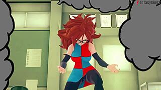 Android 21 Transforms in Dragon Ball Zex