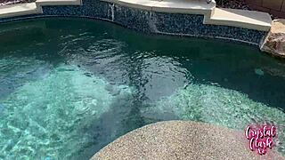 Stepmom Caught Skinny Dipping by College Kid in Taboo Moment