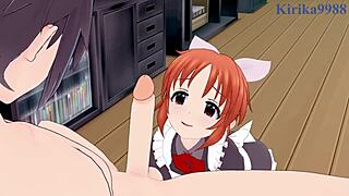 Momoka sakurai and nana abe in intense scene from the idolmaster cinderella girls hentai