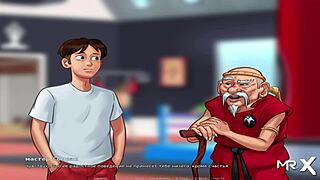 summertimesaga bdsm scene where she's tied up and questioned