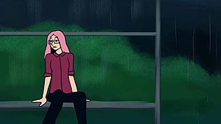 muscular futanari dominates in lemonfont hentai animation