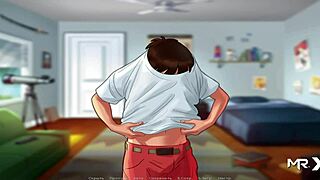 summertimesaga bdsm scene where she's tied up and questioned