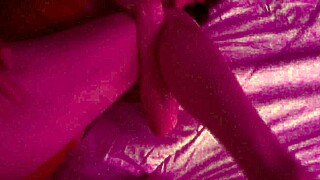 condom breaks, skinny nympho keeps fucking until impregnated