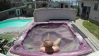 Dayanara Enjoys Intimate Hot Tub POV Experience