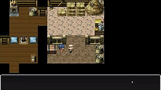 Tanned Natsuki in hentai game ep 40, milking machine makes pregnant pussy squirt!