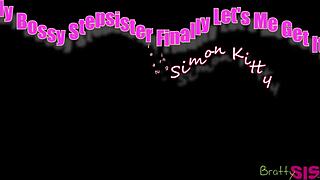 calm down now, what if i told ya to lick my pussy or bang me hard? simon kitty teases stepbro in s28 e9. it’s rough and wild!