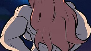 muscular futanari dominates in lemonfont hentai animation