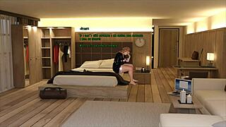 Nasty city hentai game features homemade gloryhole blowjob