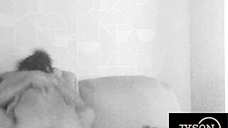 Hidden camera catches amateur couple in close up, her big ass riding his dick