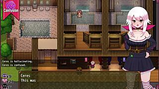 Bruxinha STRIPS in the men's bathroom!