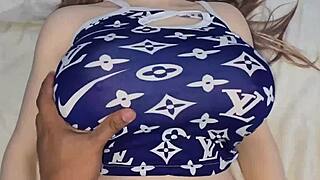 Latina Stepsister Rests in Pijama Before Taboo Fun