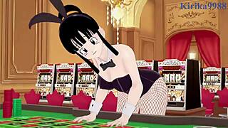 android 18 and chi-chi bunny girls go wild in intense dragon ball hentai action, wow!