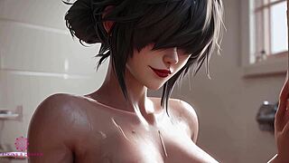 Stepmom Fucked Hard in Shower Until Face Cum