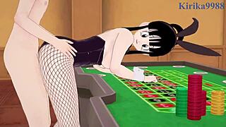 android 18 and chi-chi bunny girls go wild in intense dragon ball hentai action, wow!