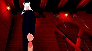 lucifer and modeus have intense sex in helltaker hentai