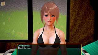 my new family 448, exploring big tits and redhead adventures in this homemade game