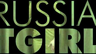 Russian Tgirls Alice Stuns in Stockings Solo Play