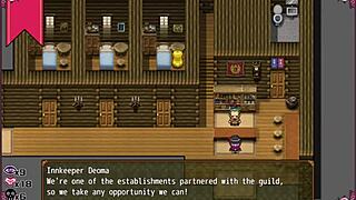 Bruxinha STRIPS in the men's bathroom!