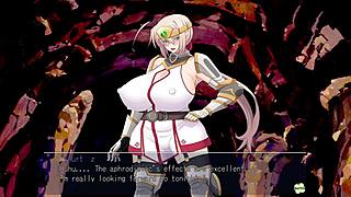 Horny heroine Ingrid playing with her huge tits?