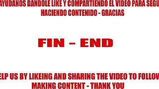 hijastra feels thrilled exposing big ass in pink pajamas to padrastro's intense gaze