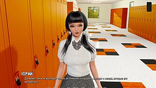 Ripples part 9 gameplay shows blonde milf in public