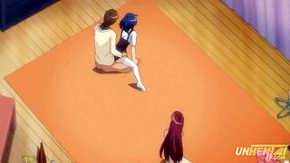 Busty Teen 18+ Girls Fight for Lucky Man in Uncensored Hentai.