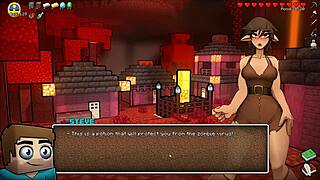 What If The Witch's Potion Makes Her Cock Grow Huge In This Hornycraft Parody?