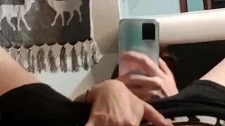 Hot Charles Breaks His Ass While Watching Reflection!