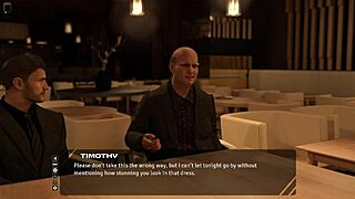 Stunning brunette wants to talk old days in taboo 3d game 😏