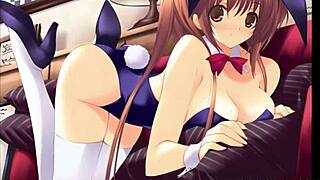 Anime girls explore sexy ecchi themes in hentai style