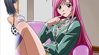 Anime girls explore sexy ecchi themes in hentai style