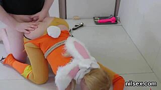 Wacky cutie receives awkward anal treatment in the loony bin