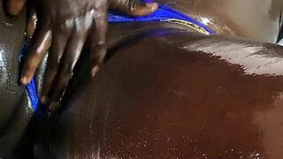 Massage Therapist Massages Housewife's Pussy