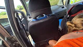 Friends Stop Car for Roadside Threesome with Teens