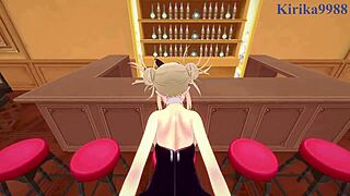 himiko toga and izuku midoriya have intense sex in my hero academia hentai