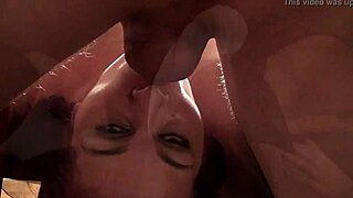 chubby beauty moans as she gets fucked and facialized in threesome