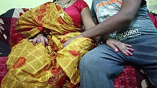 i can't believe bhabhi in yellow saree gave such pleasure to devar on the ranch. indian country vibes rock!